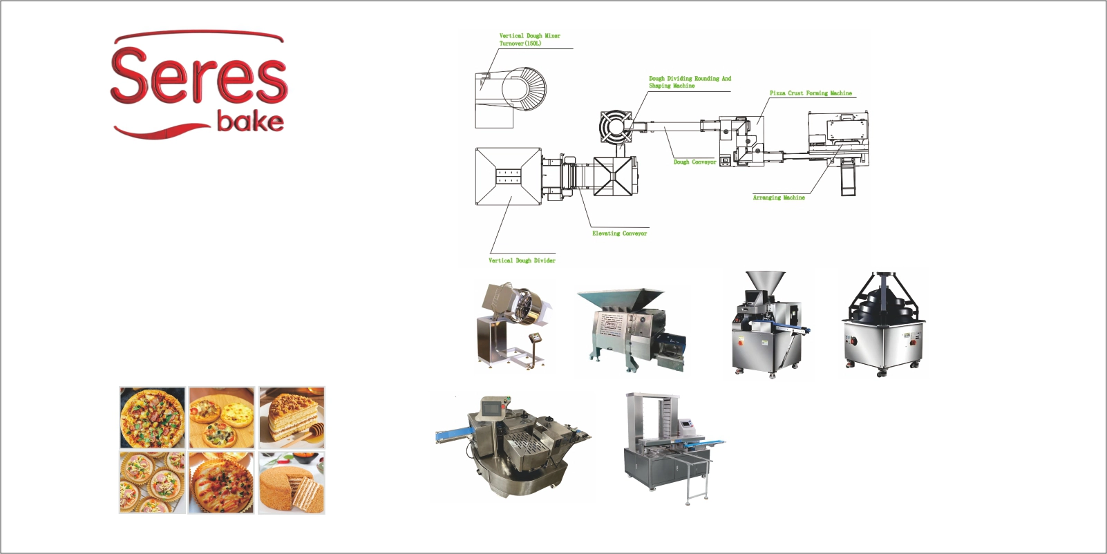 Pizza Dough / Cake Base Forming Production Line